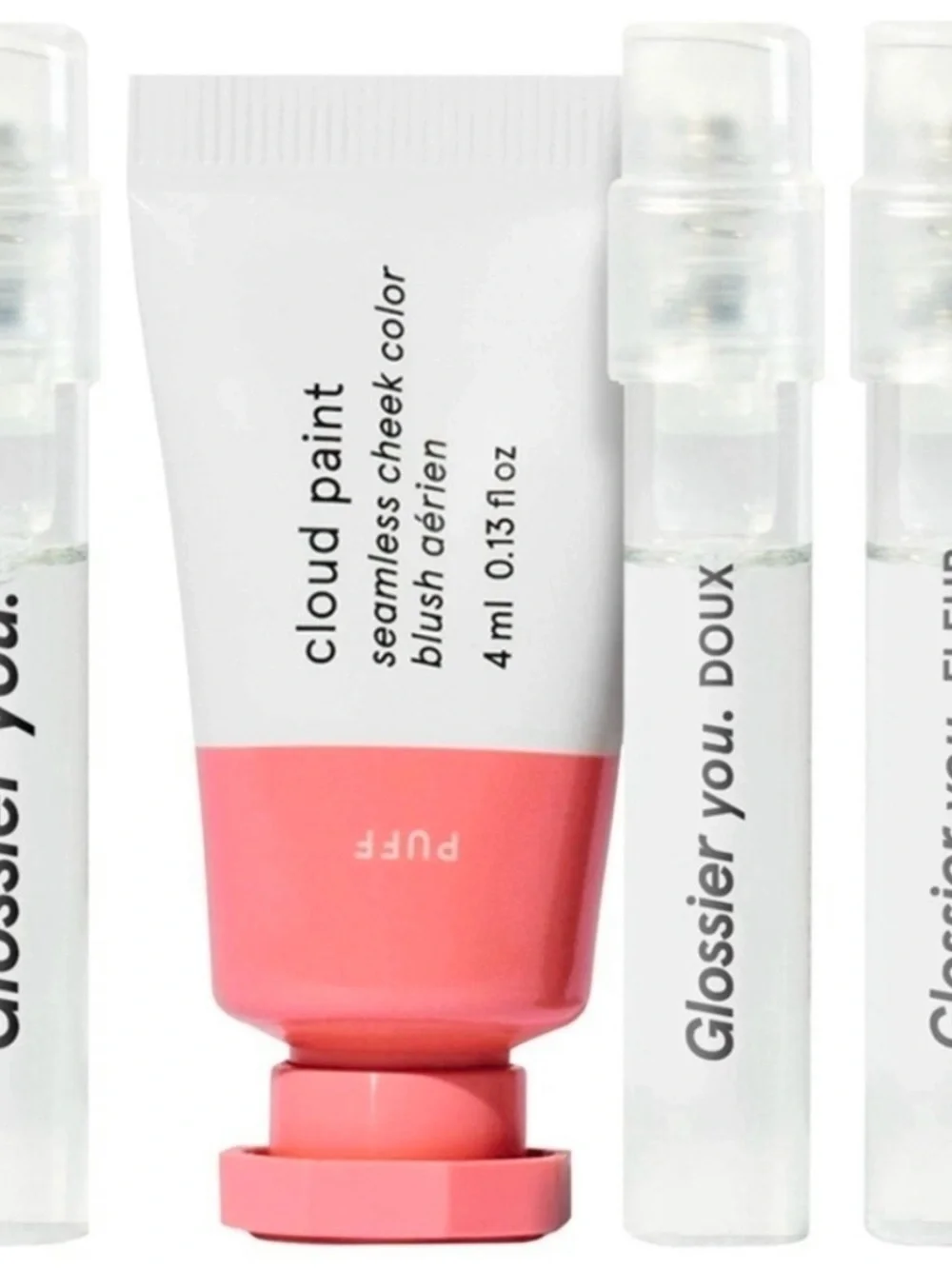 Glossier Sephora Beauty Insider Birthday Gift CLOUD PAINT, YOU, DOUX, FLUER EDP
